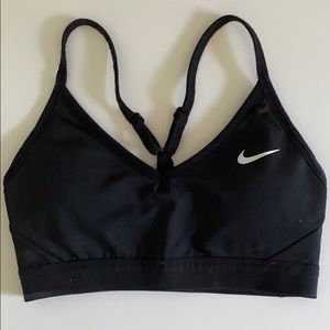 Black Nike thin strap Sports Bra